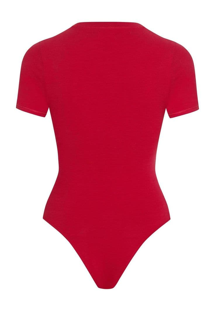 Боди красный