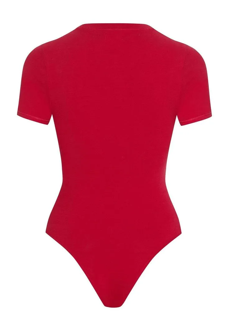 Боди красный
